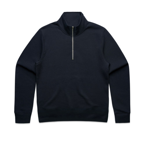 NAVY wo's-stencil-half-zip-crew-navy